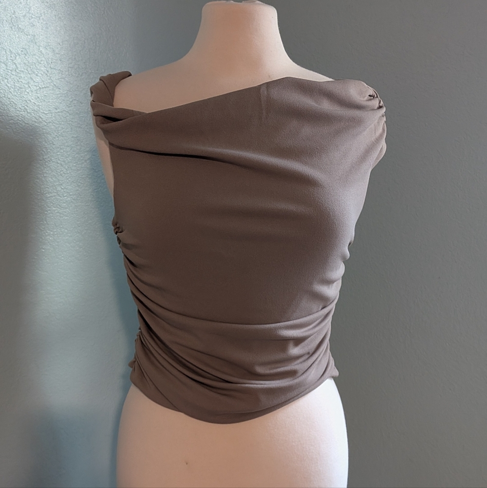 Abercrombie & Fitch Taupe Women's Blouse